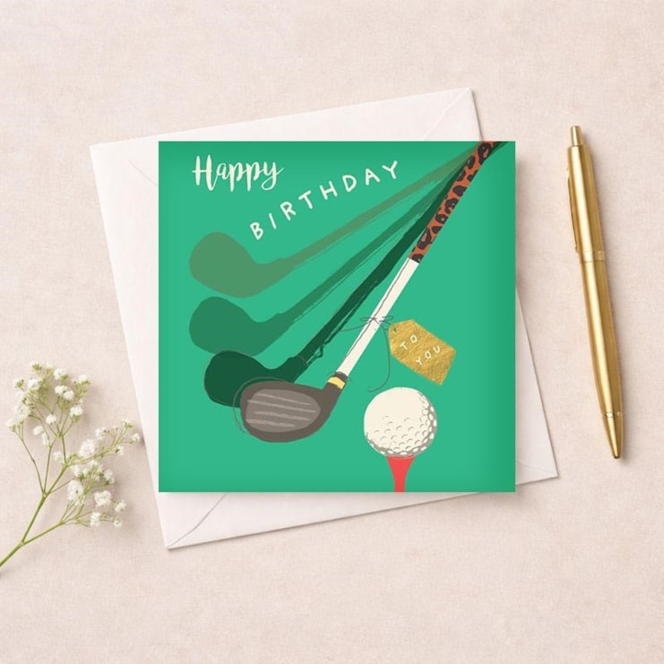 Birthday Card - Golfer