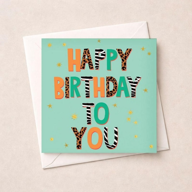 Birthday Card - Spots & Stripes