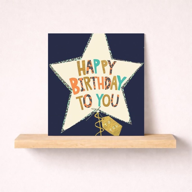 Birthday Card - Star Balloon Birthday Card - Star Balloon