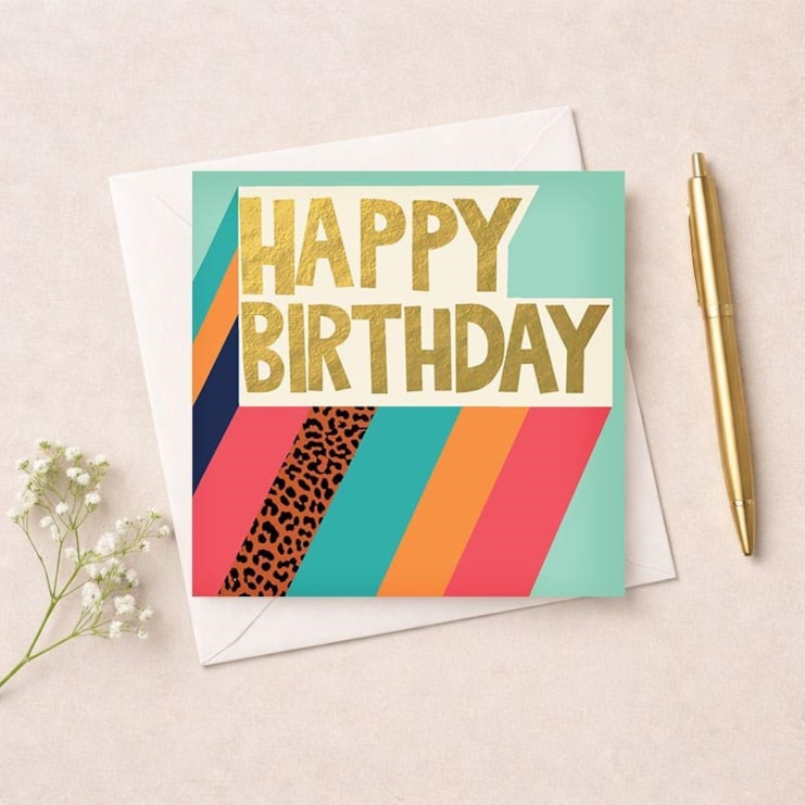 Birthday Card - Leopard Print