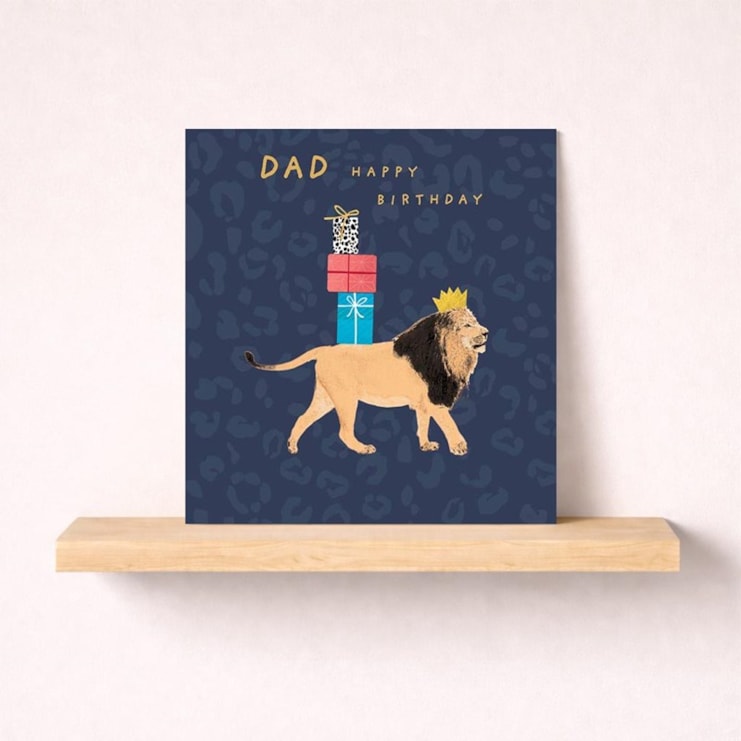 Dad Birthday Card - Lion Dad Birthday Card - Lion