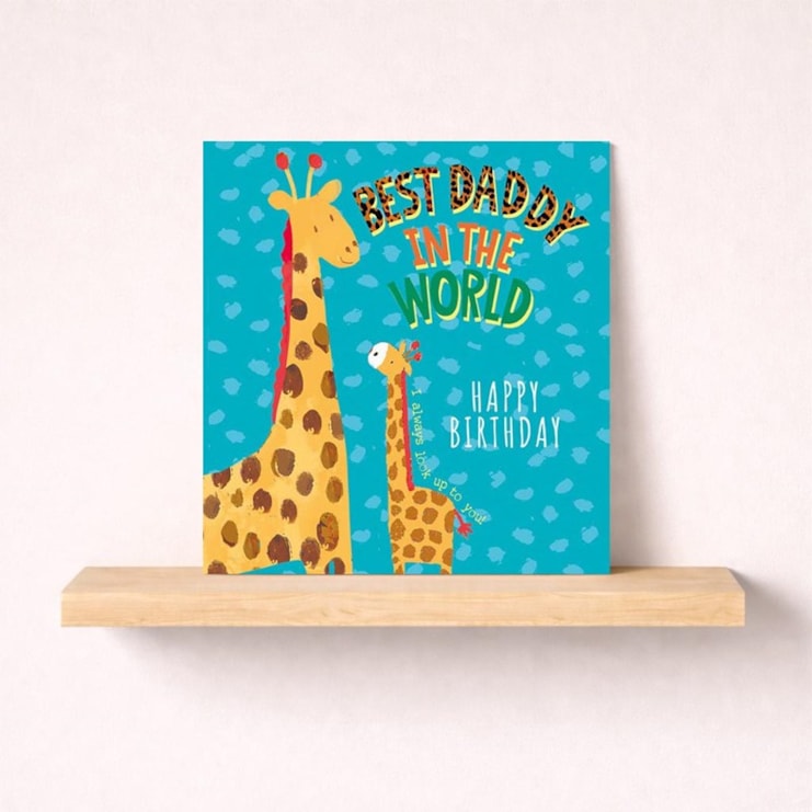 Daddy Birthday Card - Giraffes Daddy Birthday Card - Giraffes