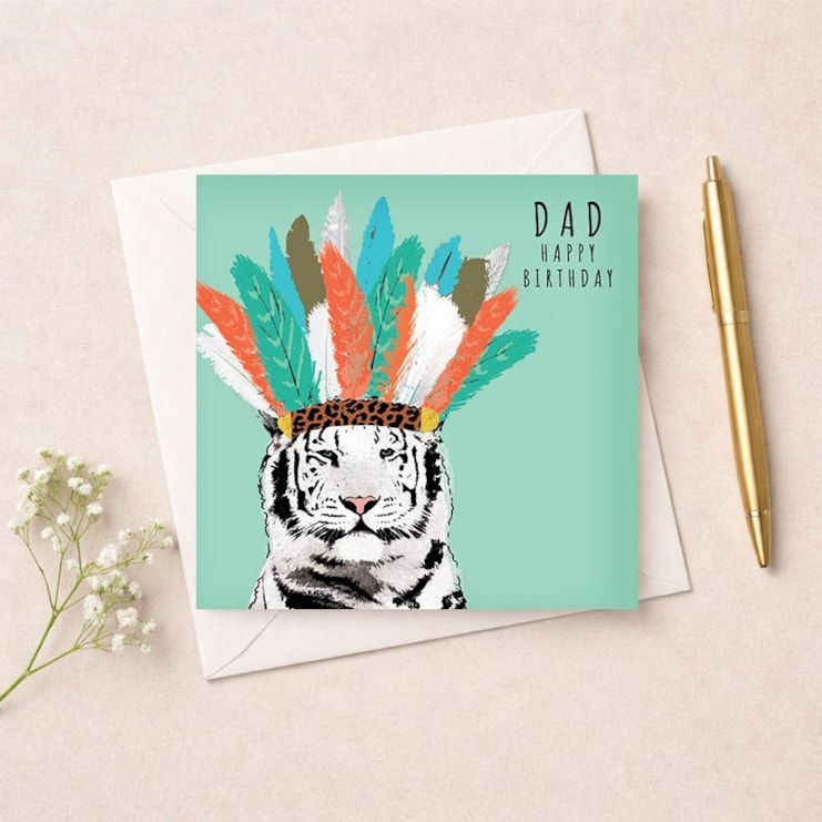 Dad Birthday Card - Tiger King Dad Birthday Card - Tiger King