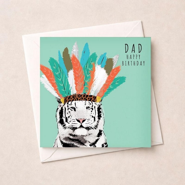 Dad Birthday Card - Tiger King Dad Birthday Card - Tiger King