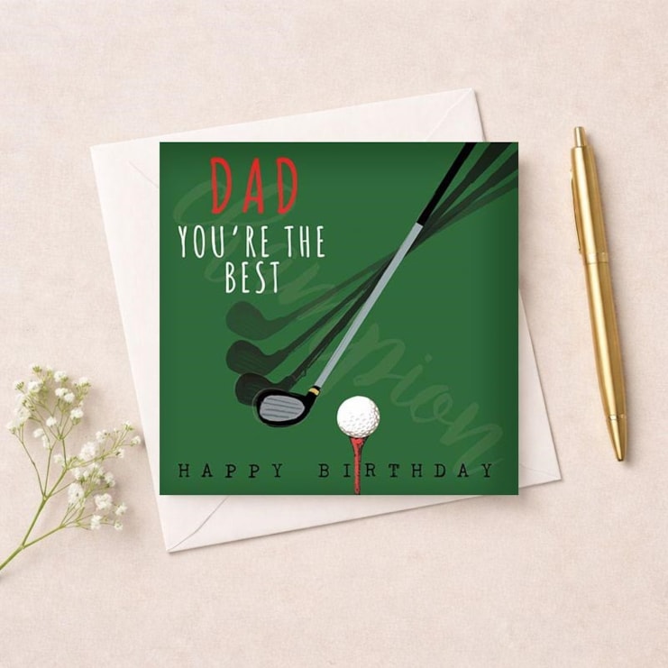 Dad Birthday Card - Golf