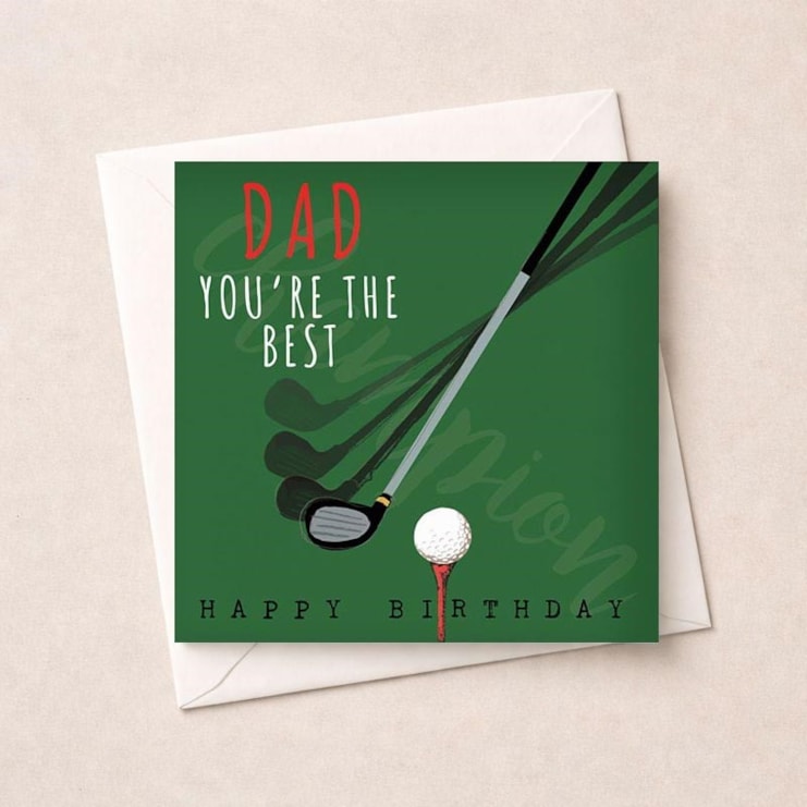 Dad Birthday Card - Golf Dad Birthday Card - Golf