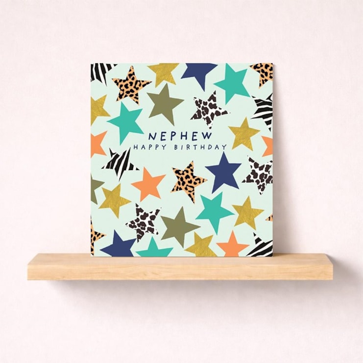 Nephew Birthday Card - Stars