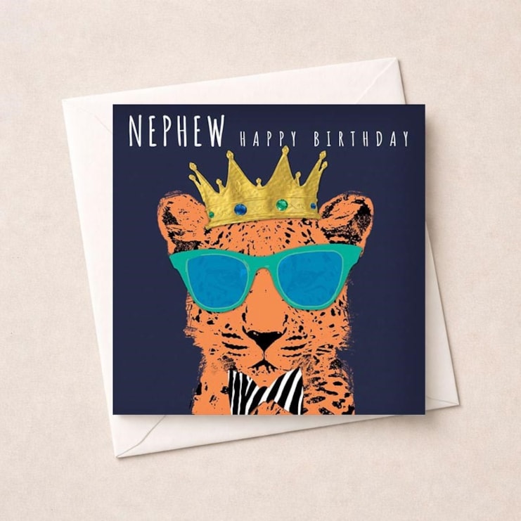 Nephew Birthday Card - Tiger King
