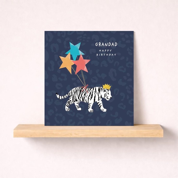 Grandad Birthday Card - White Tiger Grandad Birthday Card - White Tiger