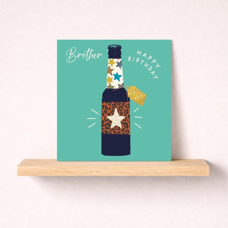 Brother Birthday Card - Birthday Beer