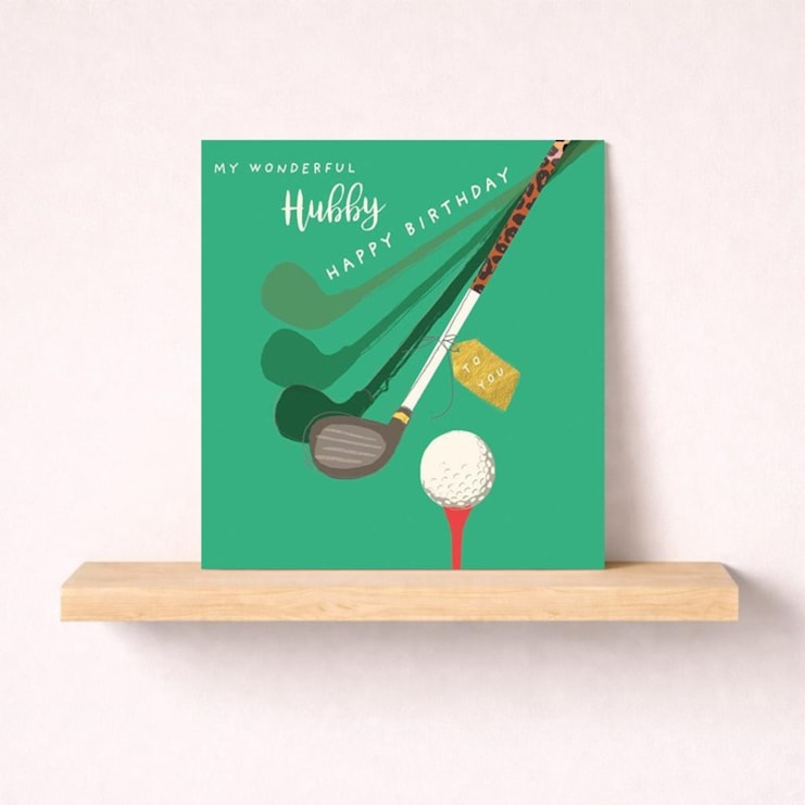 Husband Birthday Card - Golf