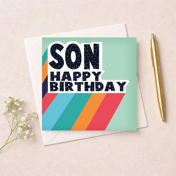 Son Birthday Card - Happy Birthday Son Birthday Card - Happy Birthday