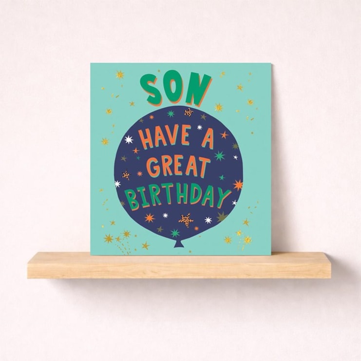 Son Birthday Card - Birthday Balloon