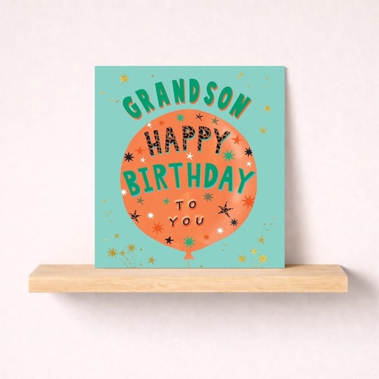 Grandson Birthday Card - Birthday Balloon
