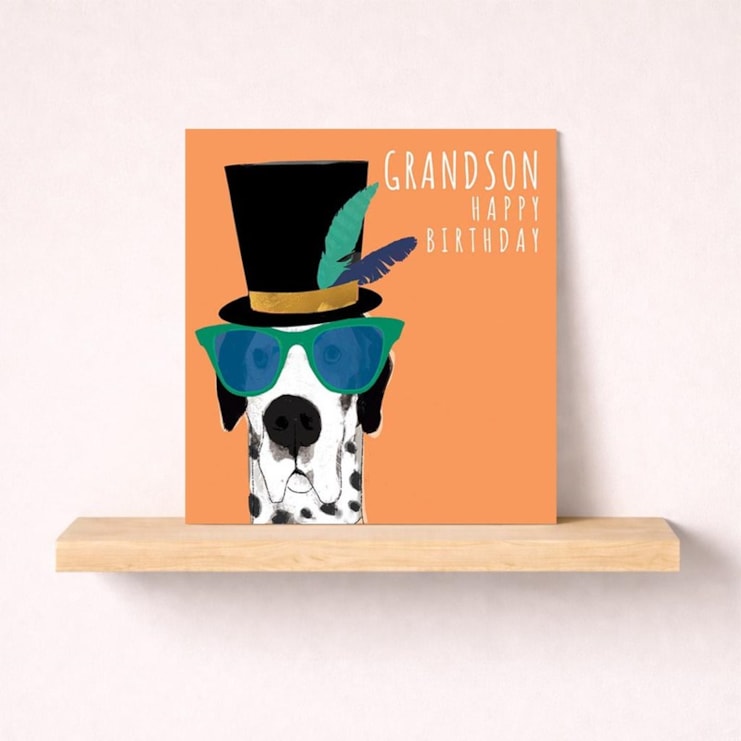 Grandson Birthday Card - Top Dog