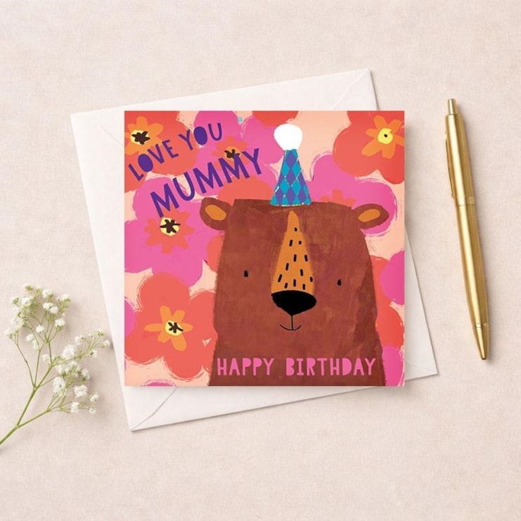 Mummy Birthday Card - Big Bear Mummy Birthday Card - Big Bear