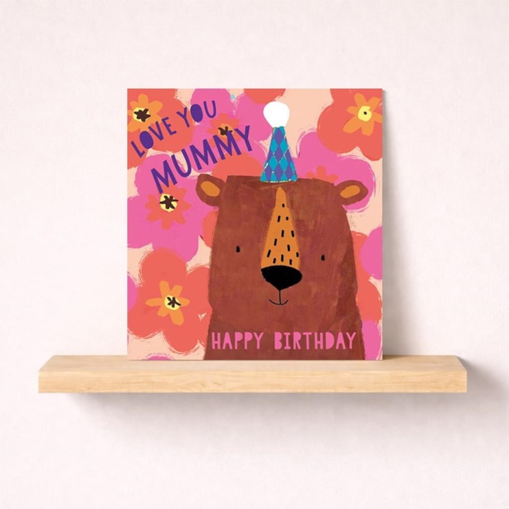 Mummy Birthday Card - Big Bear