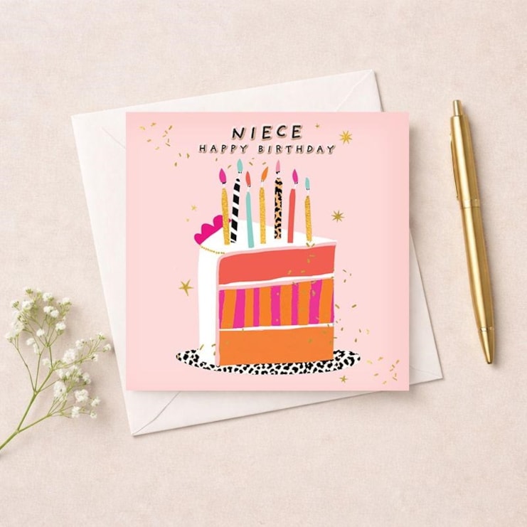 Niece Birthday Card -  Slice Of Cake