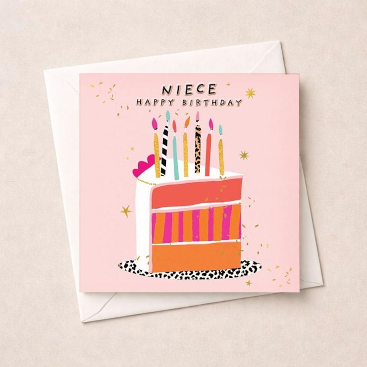 Niece Birthday Card -  Slice Of Cake