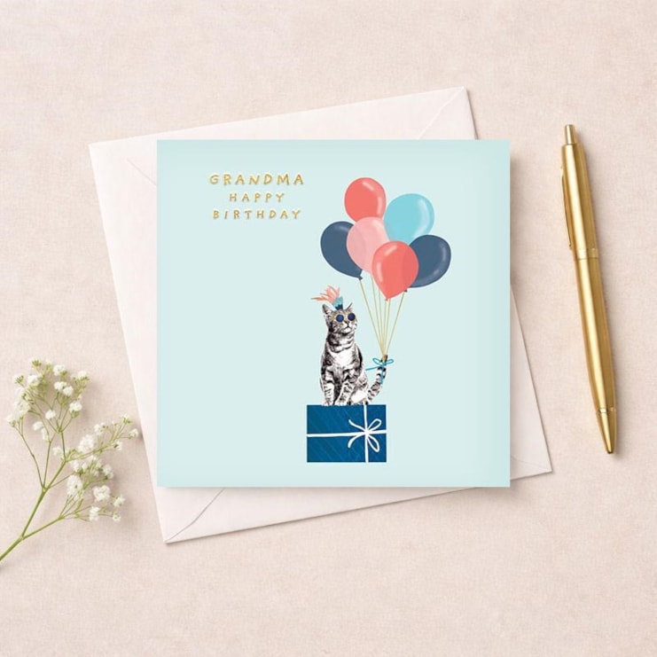 Grandma Birthday Card - Cool Cat Grandma Birthday Card - Cool Cat
