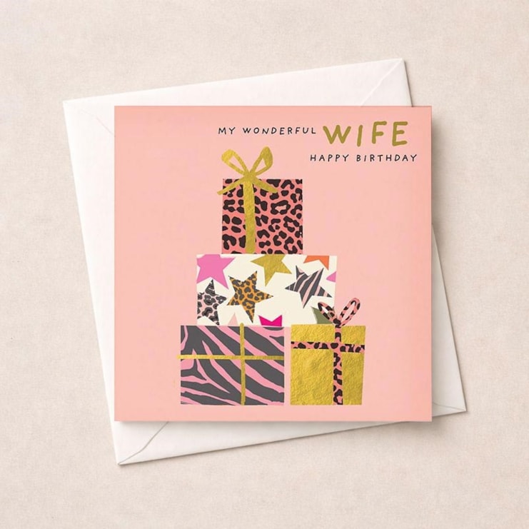 Wife Birthday Card - Birthday Gifts Wife Birthday Card - Birthday Gifts