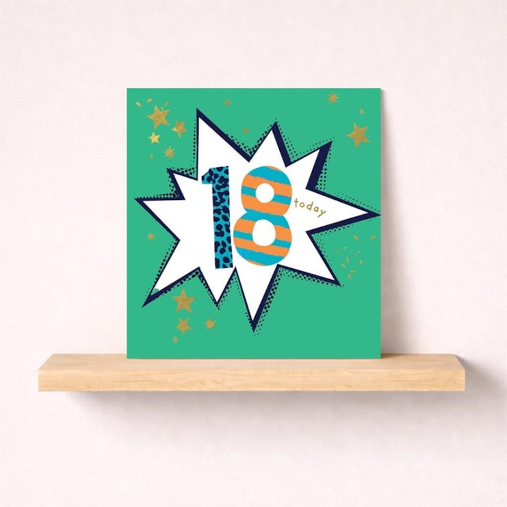 Age 18 Birthday Card - 18 Today Age 18 Birthday Card - 18 Today