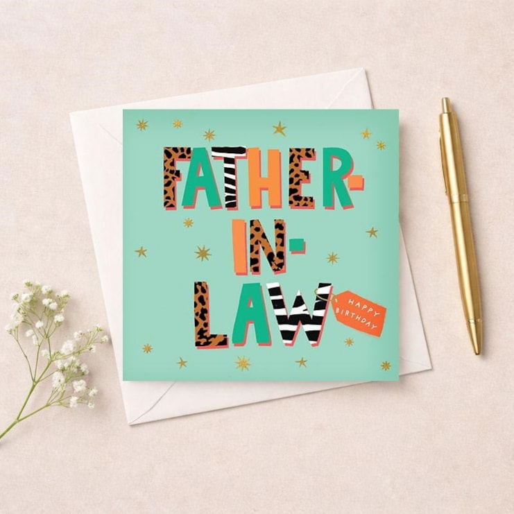 Father-in-Law Birthday Card - Spots & Stripes Father-in-Law Birthday Card - Spots & Stripes