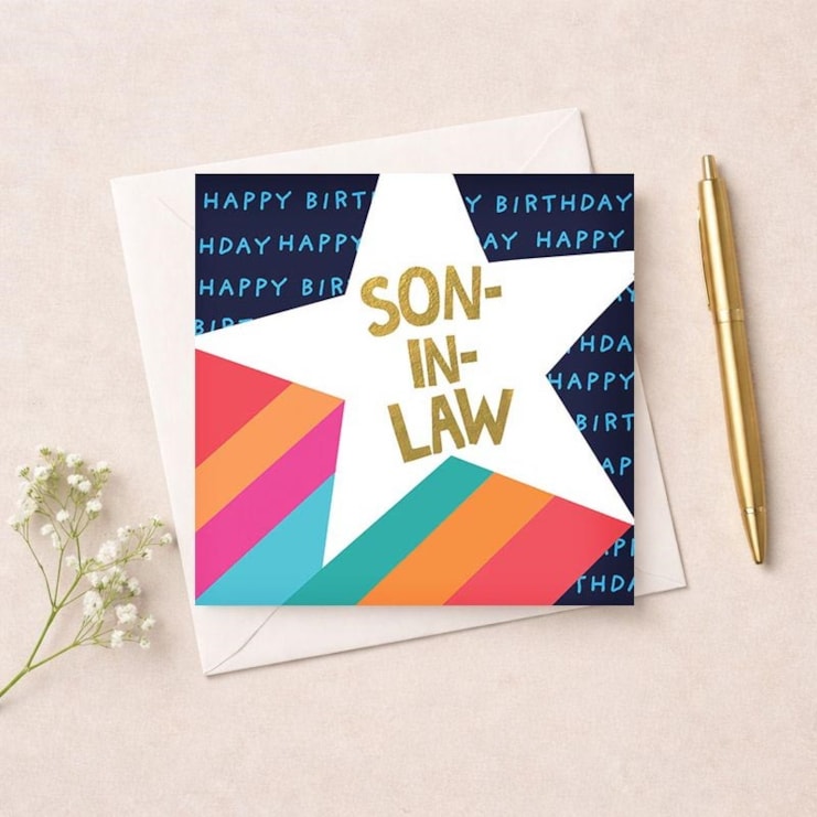 Son-in-Law Birthday Card - Star