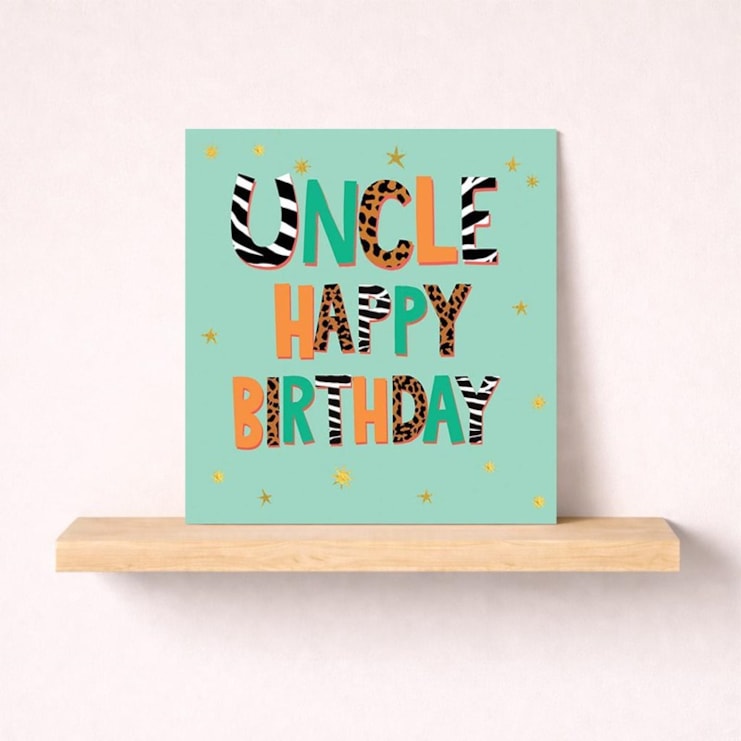 Uncle Birthday Card - Spots & Stripes Uncle Birthday Card - Spots & Stripes