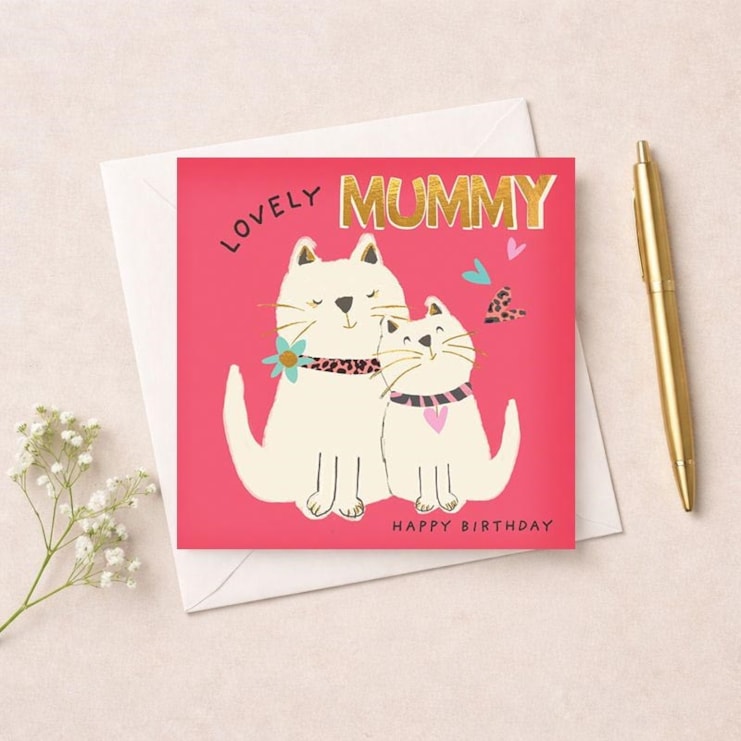 Mummy Birthday Card - Lovely Mummy Cats Mummy Birthday Card - Lovely Mummy Cats