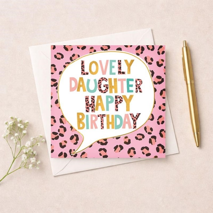 Daughter Birthday Card - Lovely Daughter