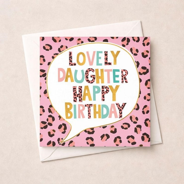 Daughter Birthday Card - Lovely Daughter