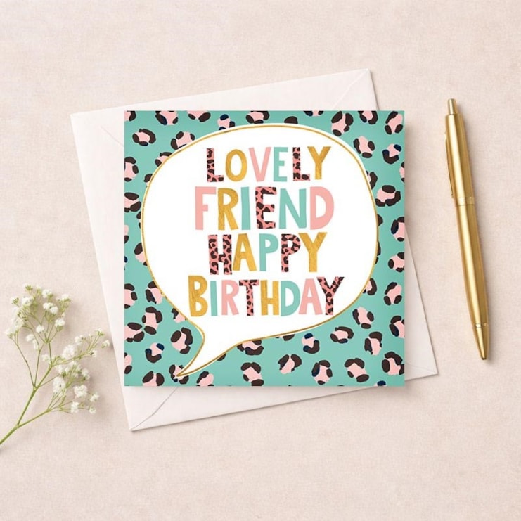 Birthday Card - Lovely Friend Birthday Card - Lovely Friend