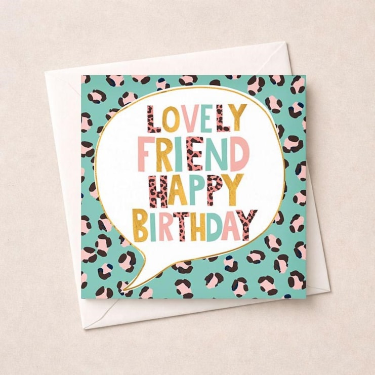 Birthday Card - Lovely Friend Birthday Card - Lovely Friend