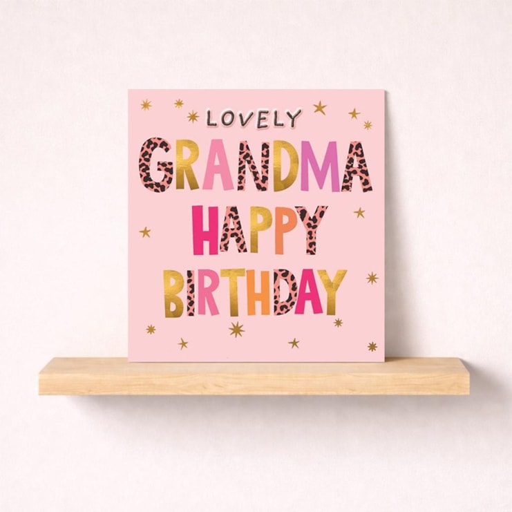 Grandma Birthday Card - Lovely Grandma