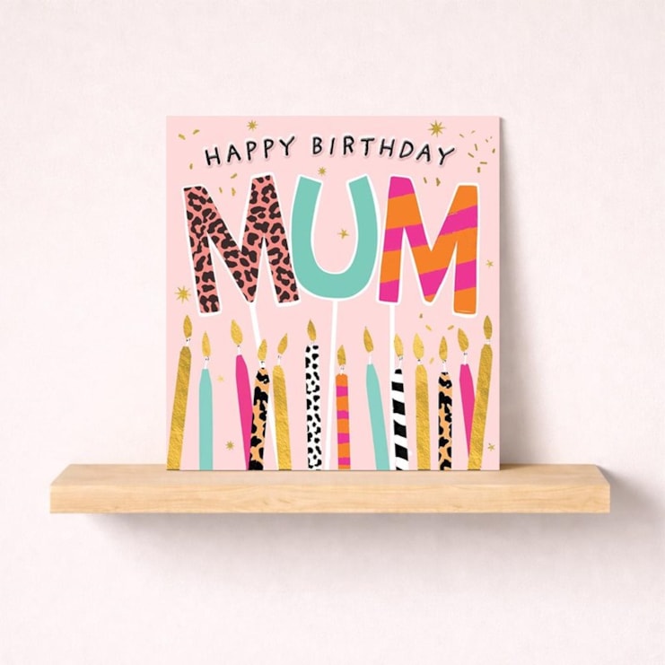Mum Birthday Card - Candles Mum Birthday Card - Candles