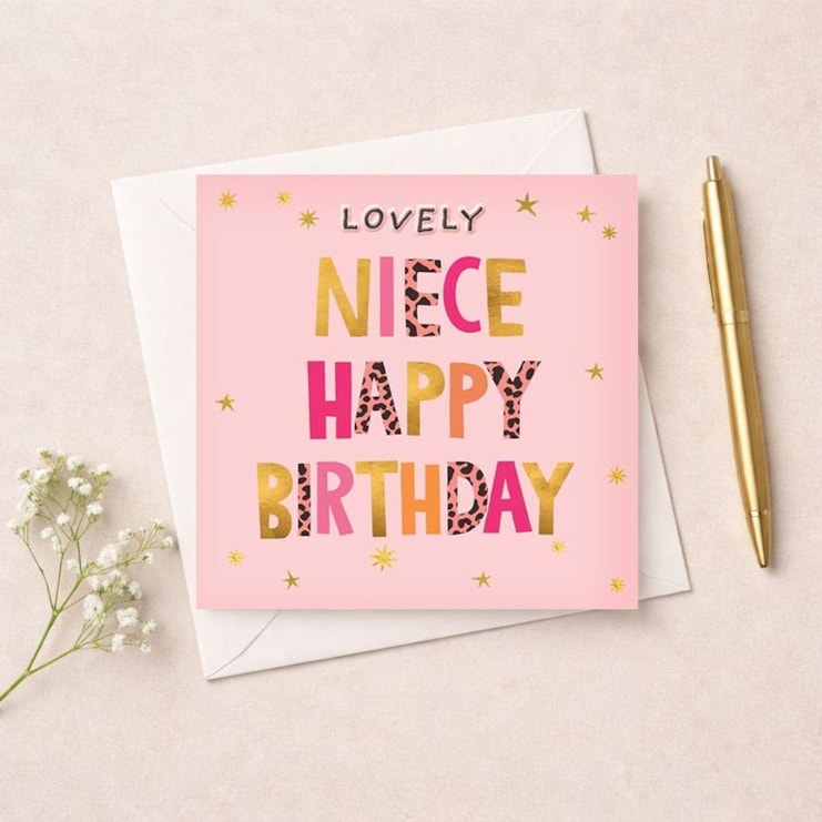 Niece Birthday Card - Lovely Niece Niece Birthday Card - Lovely Niece