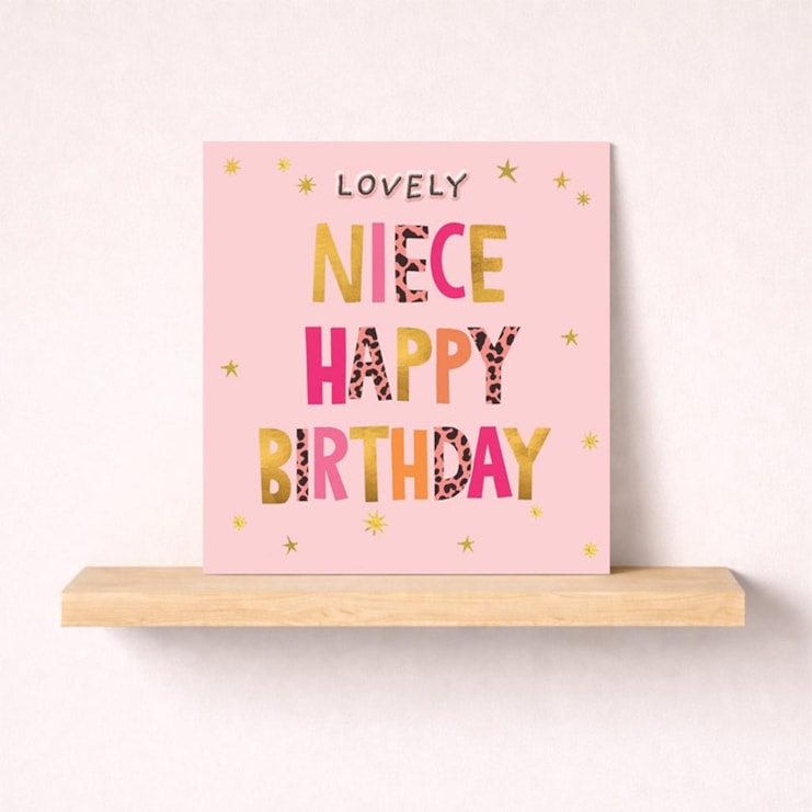 Niece Birthday Card - Lovely Niece Niece Birthday Card - Lovely Niece