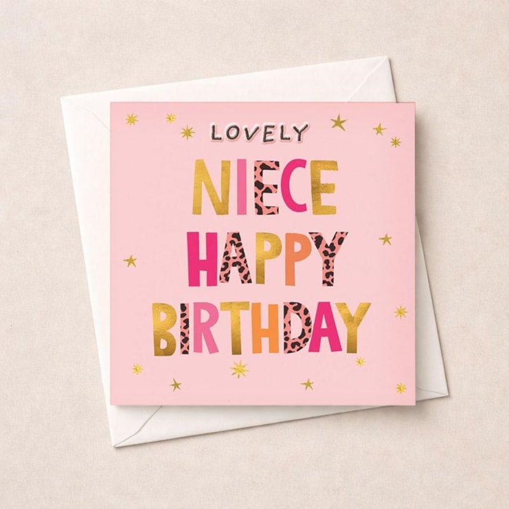 Niece Birthday Card - Lovely Niece