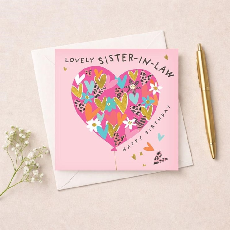 Sister-in-Law Birthday Card - Balloon Of Hearts Sister-in-Law Birthday Card - Balloon Of Hearts