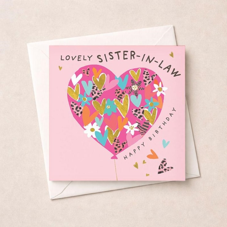 Sister-in-Law Birthday Card - Balloon Of Hearts Sister-in-Law Birthday Card - Balloon Of Hearts