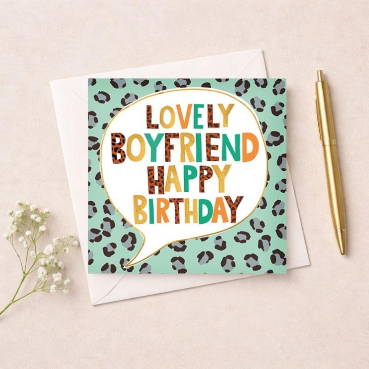 Boyfriend Birthday Card - Lovely Boyfriend Boyfriend Birthday Card - Lovely Boyfriend