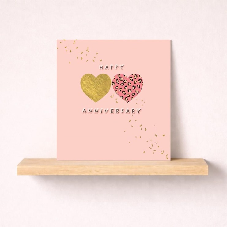 Anniversary Card - Pair Of Hearts