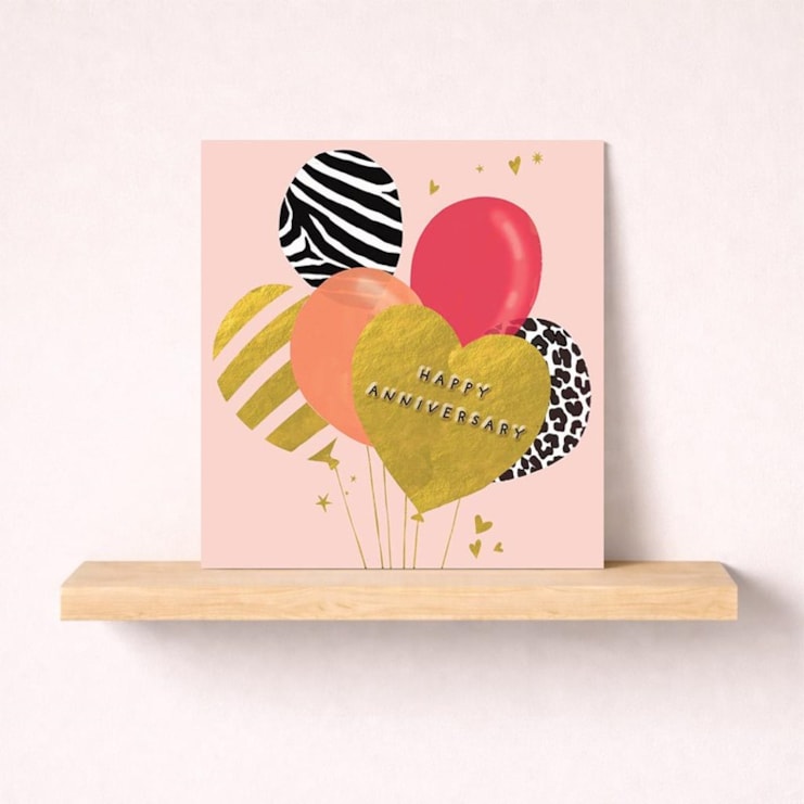 Anniversary Card - Bunch Of Balloons