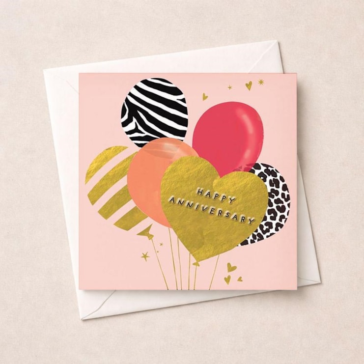 Anniversary Card - Bunch Of Balloons