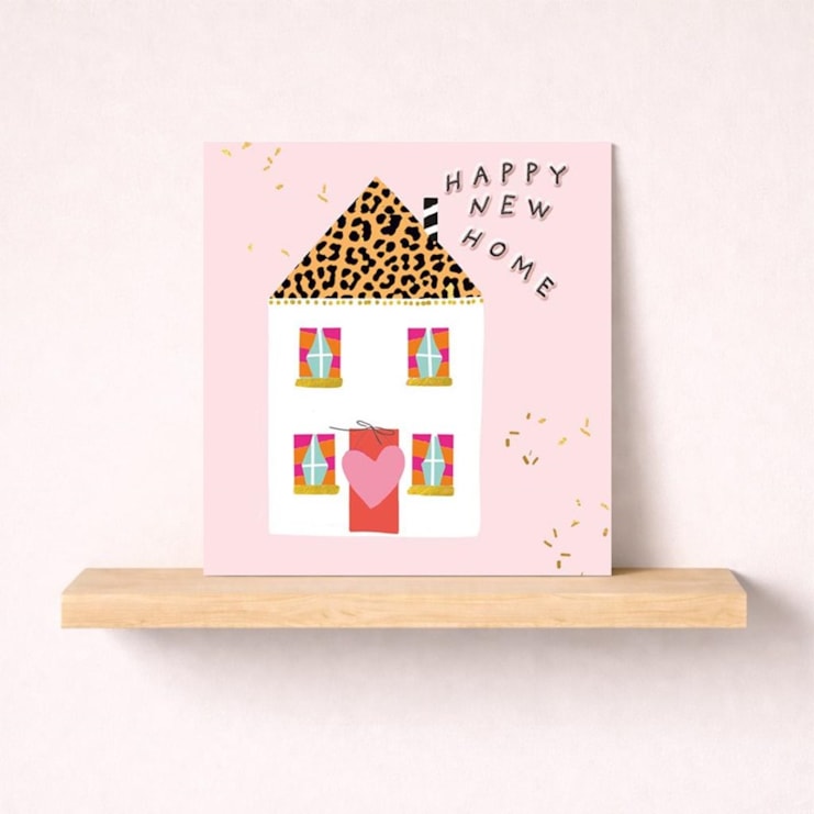 New Home Card - Pink Heart