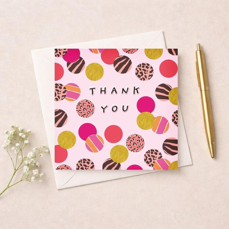 Thank You Card - Dots