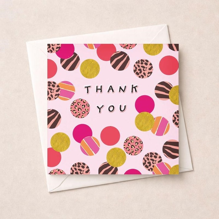 Thank You Card - Dots