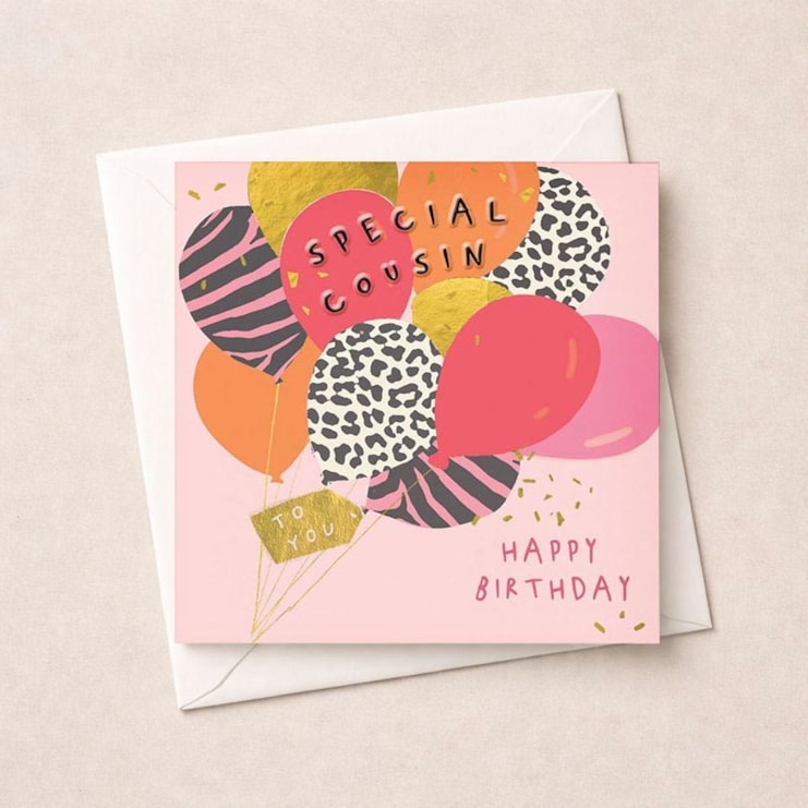 Cousin Birthday Card - Balloons Cousin Birthday Card - Balloons