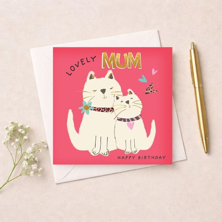 Mum Birthday Card - Cats